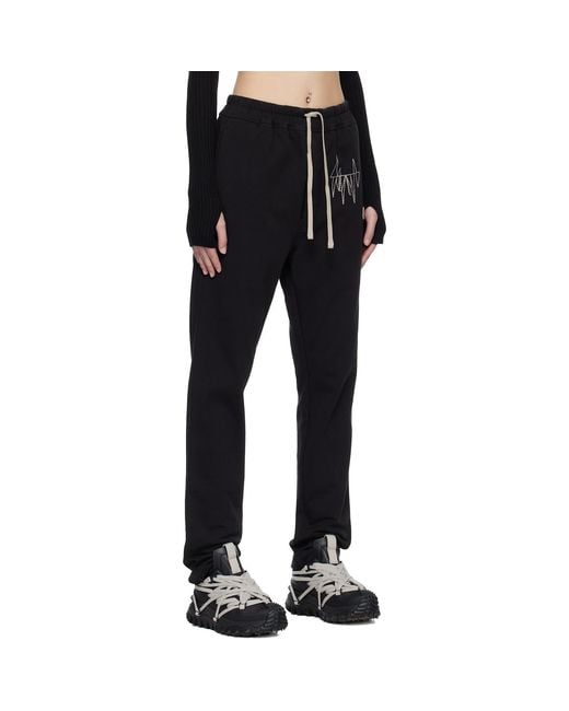 Rick Owens Black Moncler + Jogger Sweatpants