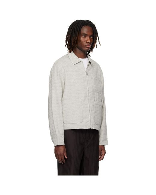 Lacoste Black Short Textured Jacket for men