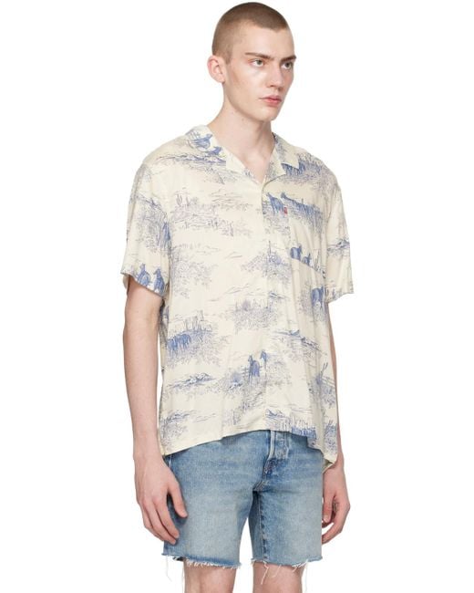 Levi's Black Off-white Sunset Shirt for men