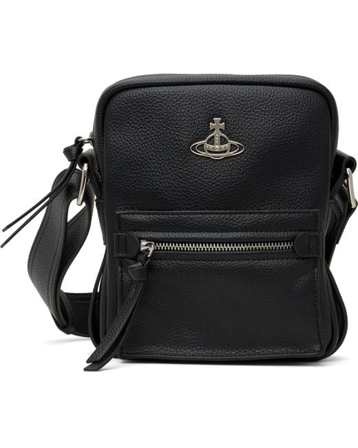 メンズ Vivienne Westwood ブラック スモール Jackson クロスボディポーチ Black