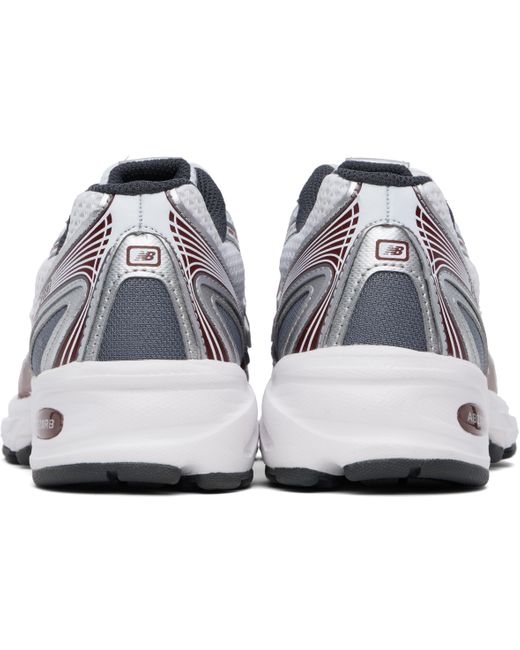 New Balance Black Burgundy 740 Sneakers for men