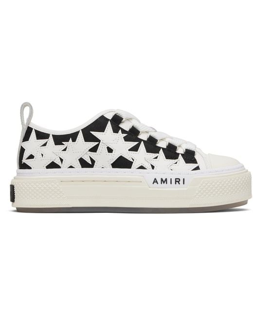 Amiri Black Denim Stars Court Low Sneakers