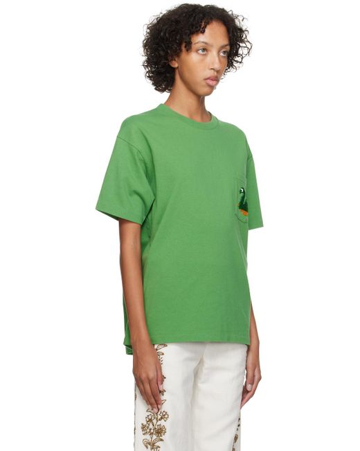 Bode Green Swan T-shirt
