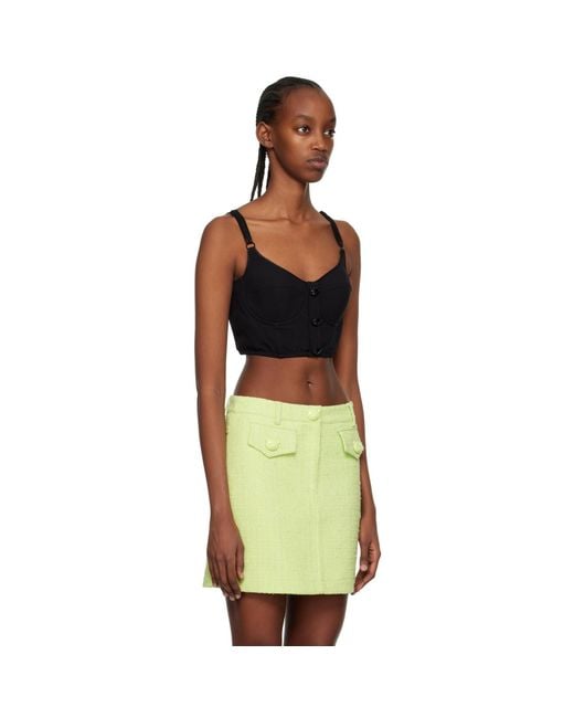 Moschino Black Button Camisole