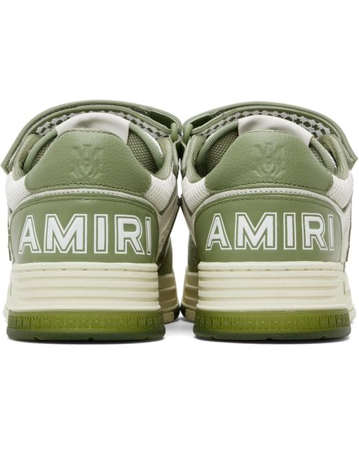 Amiri Black Khaki & Ma Skyline Sneakers for men