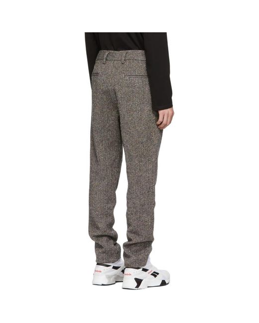 Aimé Leon Dore Grey Wool Tweed Donegal 