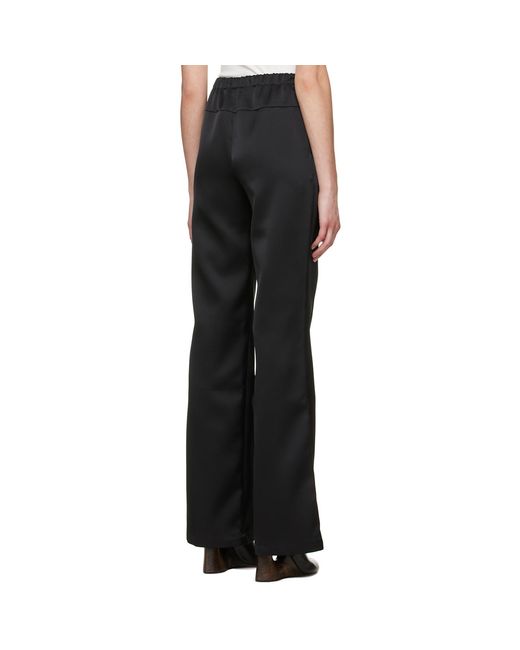 Atlein Black Polyester Trouseres