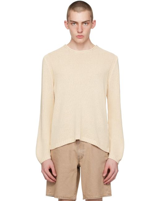 Guess Natural Rolled Edge Sweater for men