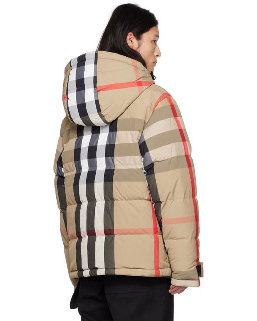Burberry Natural Check Reversible Down Jacket for men