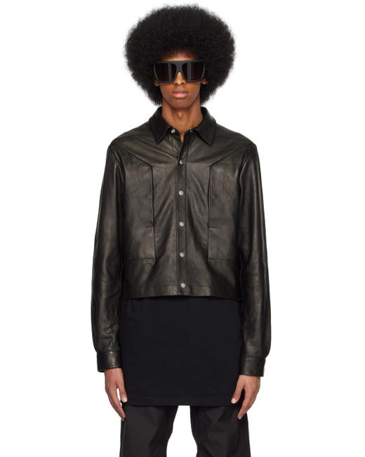 メンズ Rick Owens Alice Strobe レザージャケット ブラック | Lyst メンズ Rick Owens Alice Strobe レザージャケット ブラック | Lyst