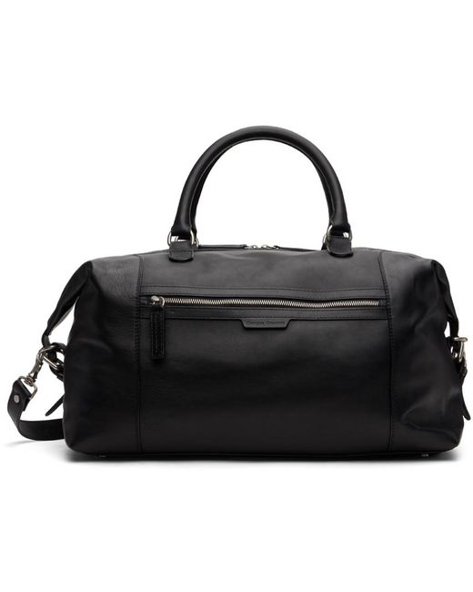 Officine Creative Black Jules 02 Duffle Bag for men