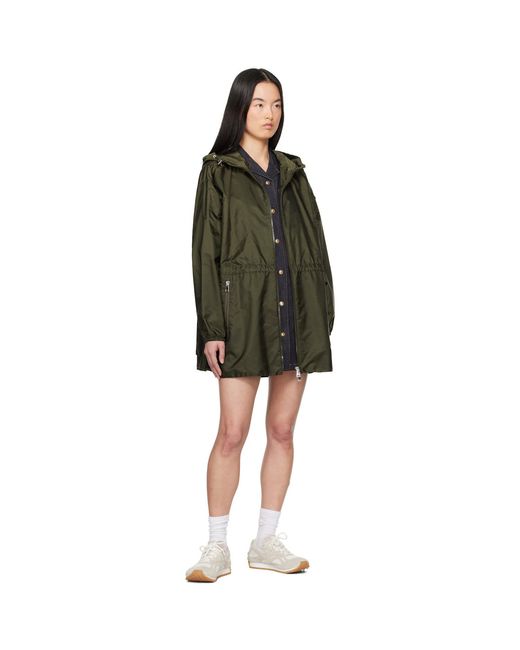 Moncler Green Wete Hooded Jacket