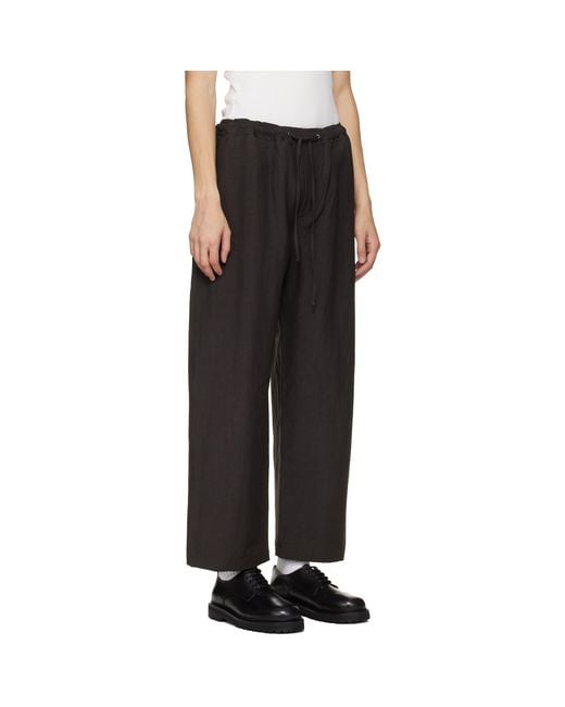 Studio Nicholson Black Sonny Trousers for men