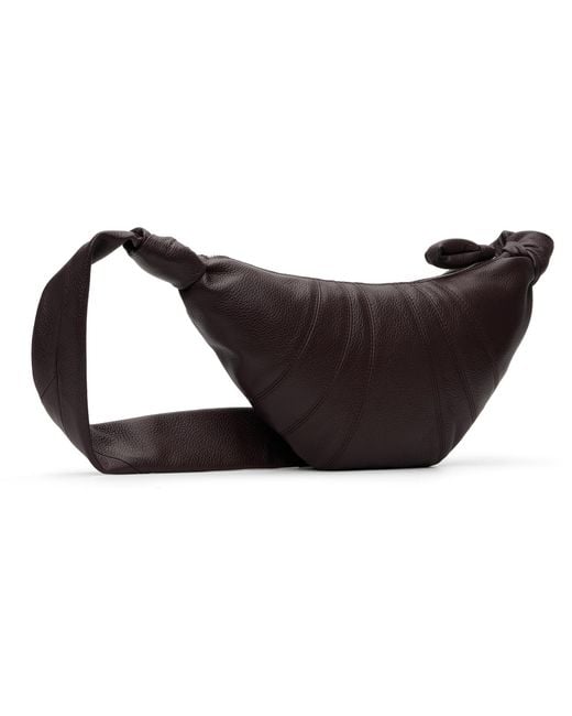 Lemaire Black Small Croissant Bag for men