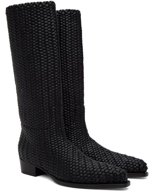 Bottega Veneta Black Ripley Boots for men