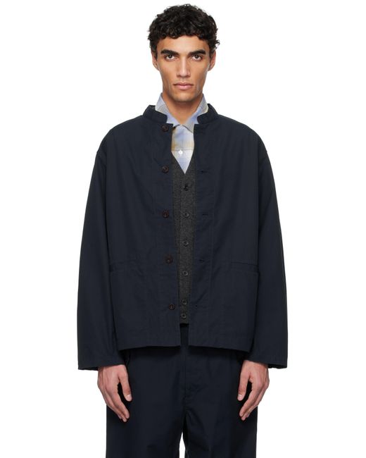 ナナミカ　バンドカラージャケット　ネイビー nanamica (ナナミカ) Band Collar Jacket / バンドカラージャケット