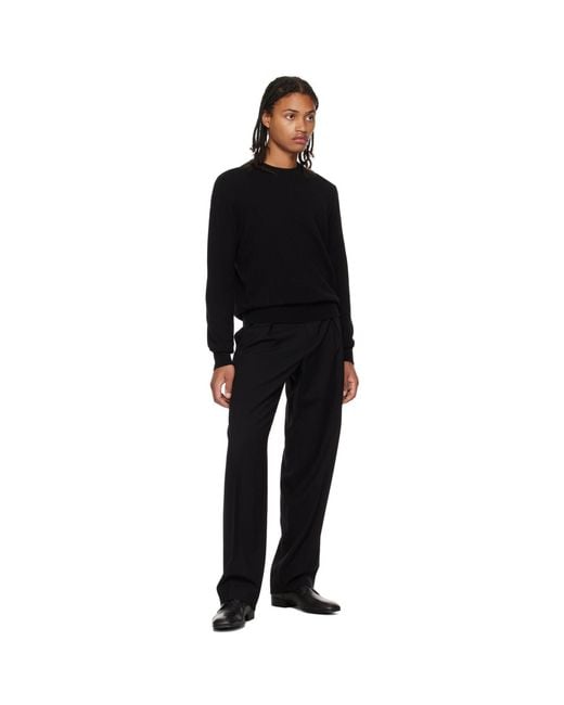 The Row Black Benji Sweater for men