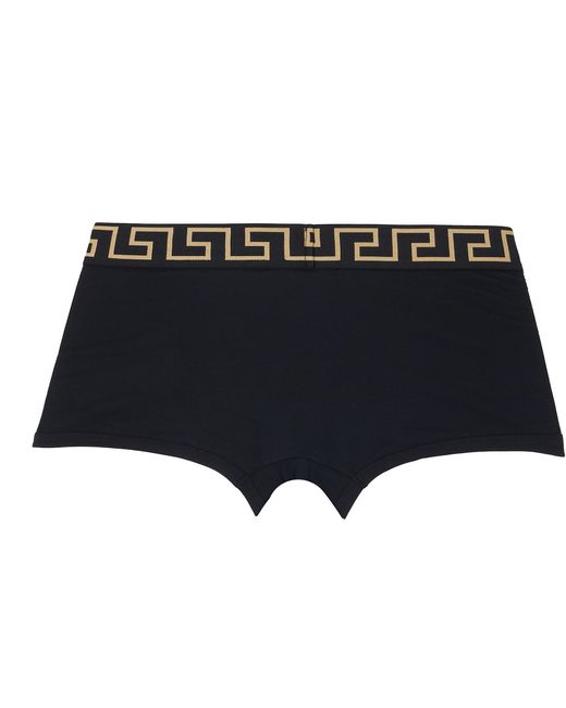 Versace Black Cotton-Jersey Boxer Briefs for men