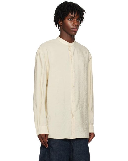 Lemaire Black Off-white Twisted Shirt for men