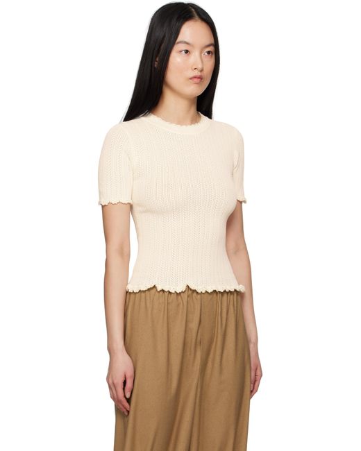 T-Shirt Abby Sea en coloris Natural