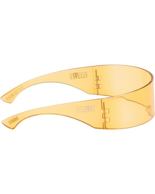 MM6 by Maison Margiela Black Ssense Exclusive Shield Sunglasses