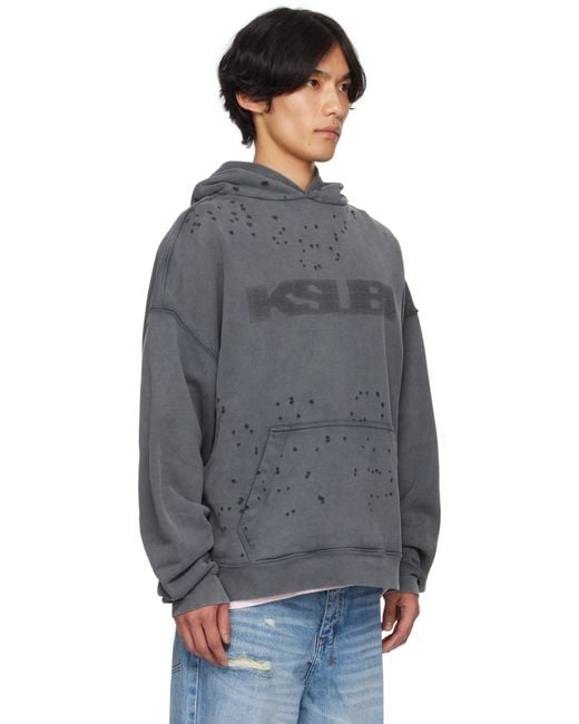 Pull À Capuche Blasted Ekcess Gris Ksubi pour homme en coloris Blue
