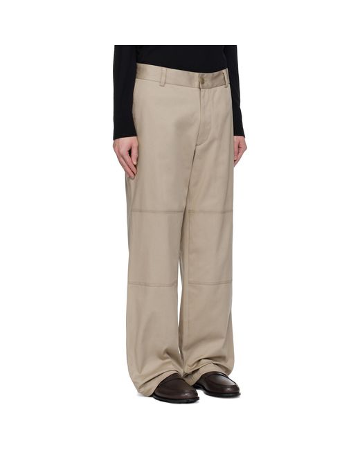 Moncler Multicolor Cotton Gabardine Trousers for men