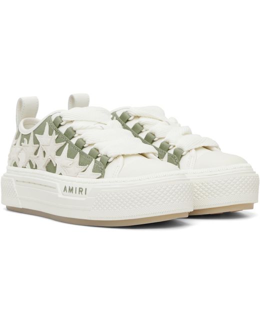 Amiri Black Stars Court Low Sneakers