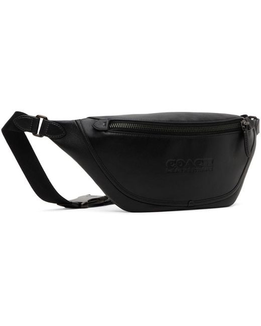 COACH Black League Belt Bag for men