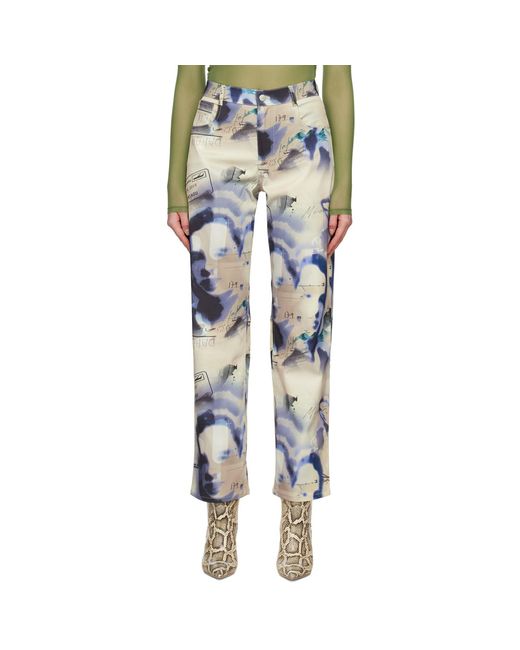 Miaou Multicolor Beige & Purple Fargo Trousers