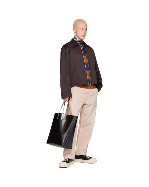 Marni Black Nappa Leather Pablo Sneakers for men