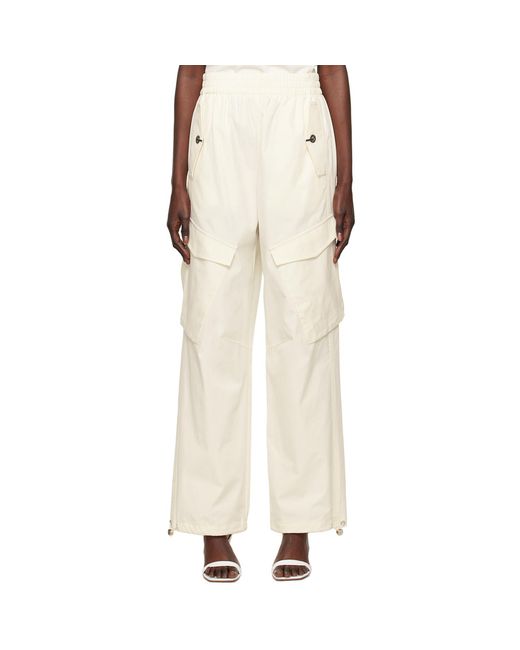 Dion Lee Natural Off-white Latch Trousers