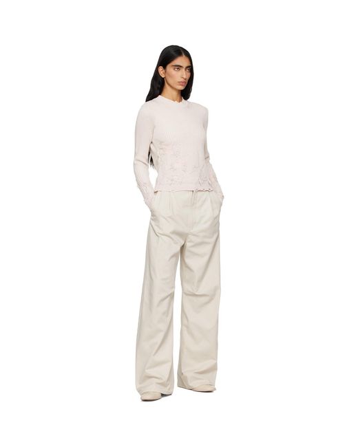 MM6 by Maison Margiela Multicolor Amended Optical Ribs Sweater