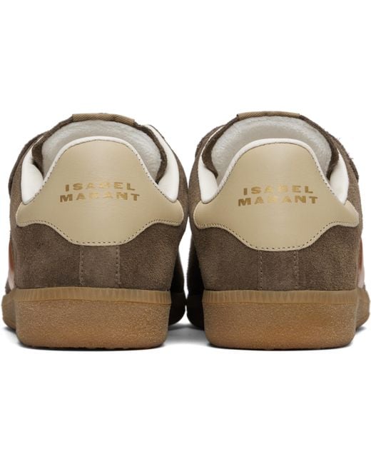 Isabel Marant Black Khaki Beth Sneakers