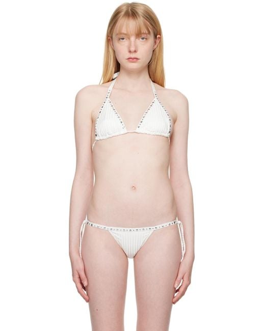GIMAGUAS White Nina Bikini Top