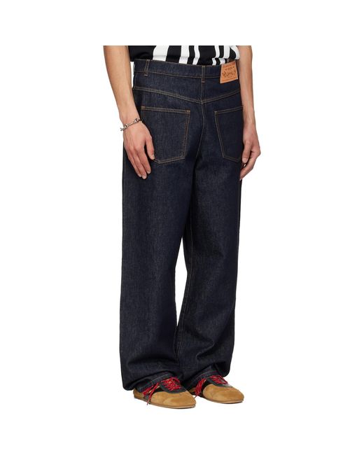 Moschino Blue Four-Pocket Jeans for men