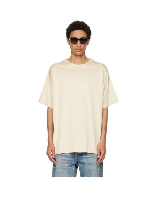 Fear Of God Natural Off- Cotton Rayon T-Shirt for men