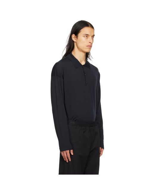 The Row Blue Dijon Polo for men