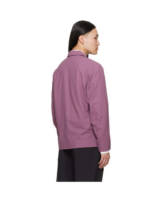 Veilance Purple Cusec Ls Shirt for men