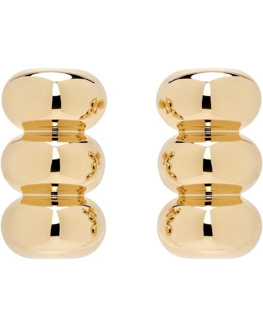 Alaïa Metallic Bumper Earrings