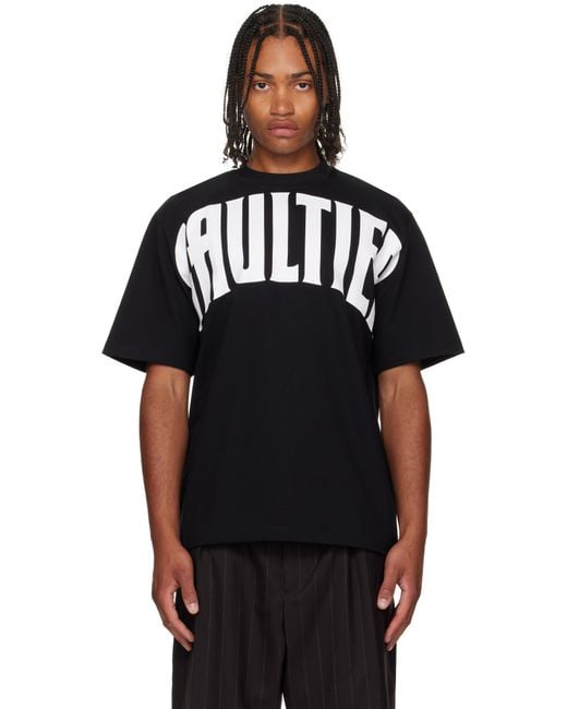 Jean Paul Gaultier Black 'The Large Gaultier' T-Shirt for men
