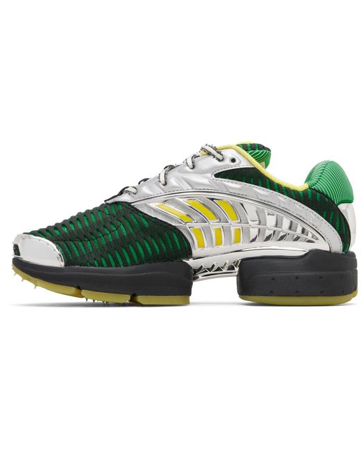 Baskets Climacool 2 Vert Et Argenté Édition Brain Dead Adidas Originals en coloris Green