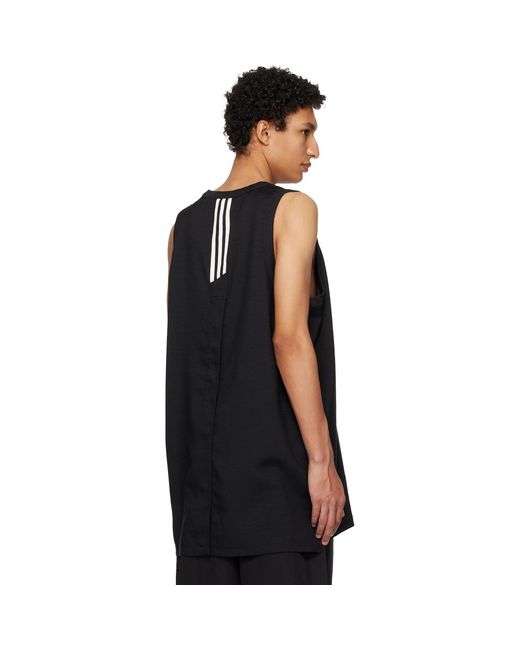 Y-3 Black Elegant Basketball Jersey Tank Top for men