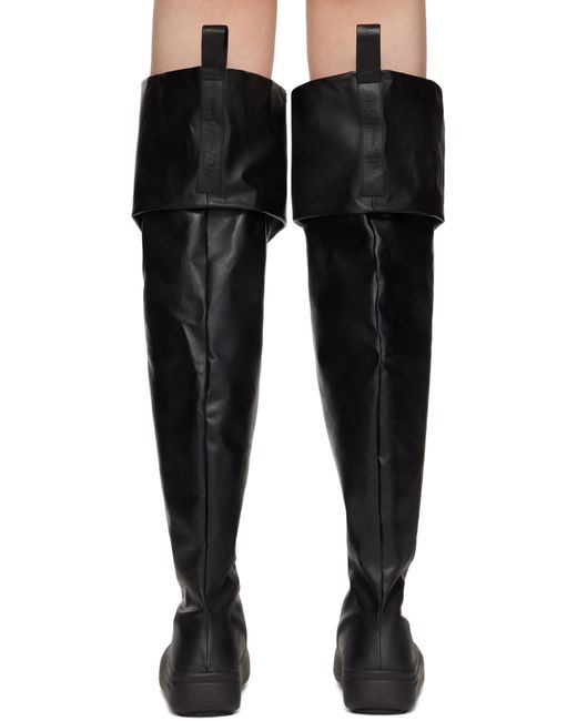 Yume Yume Black Thigh High Fisherman Boots for men