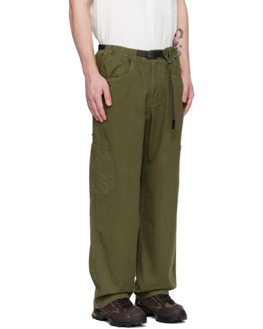 Gramicci Green Rock Slide Trousers for men