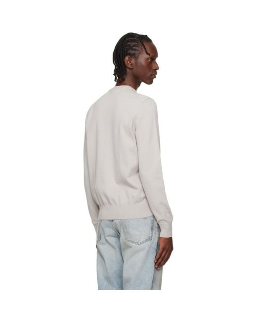 Boss Multicolor Logo-Label Cotton & Cashmere Sweater for men
