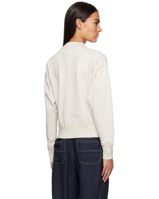 Isabel Marant Black Off-white Moby Sweatshirt