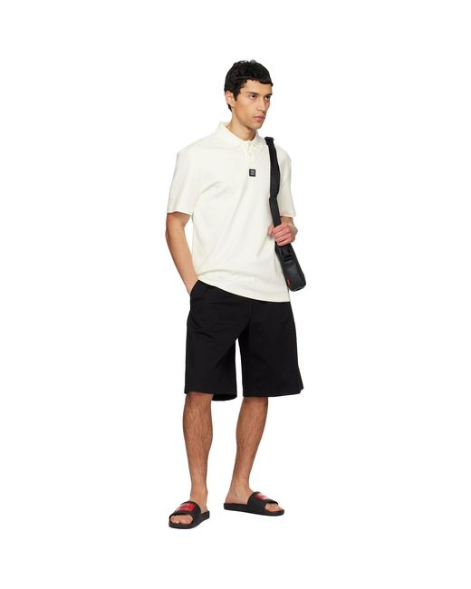 HUGO Black Logo Strap Pool Slides for men