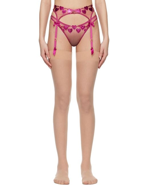 Agent Provocateur ピンク Liliya ガーターベルト Red
