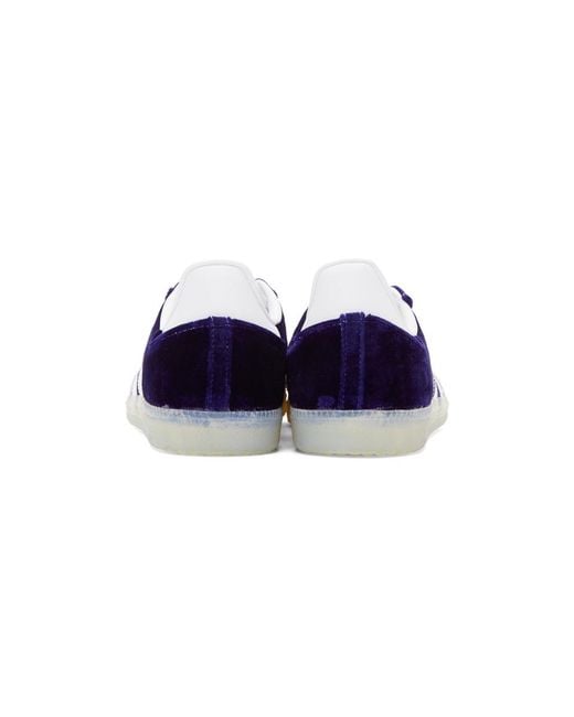 adidas Originals Purple Velvet Samba Og Sneakers in Blue for Men